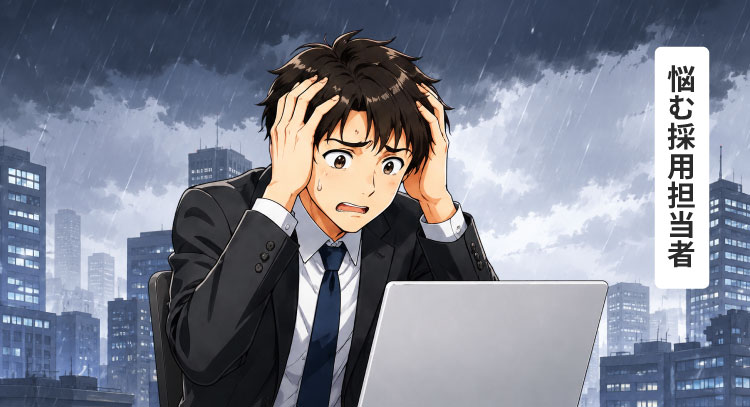 悩む採用担当者イメージ